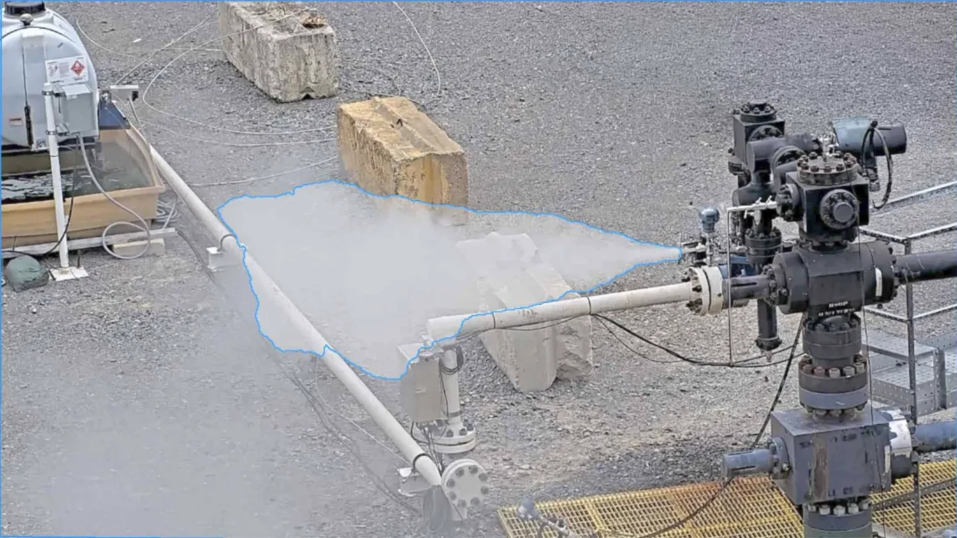 Process Equipment Vapor Release — visible vapor detection overlay