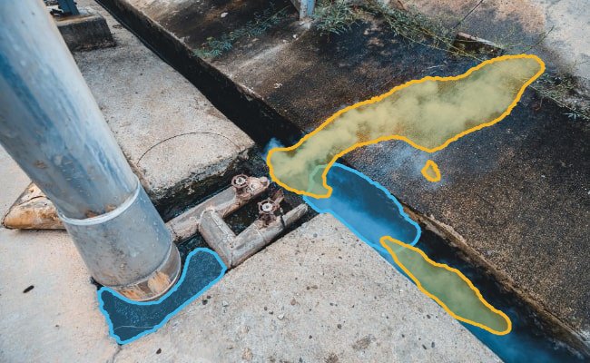 Process Pipe Vapor Release — visible vapor detection overlay